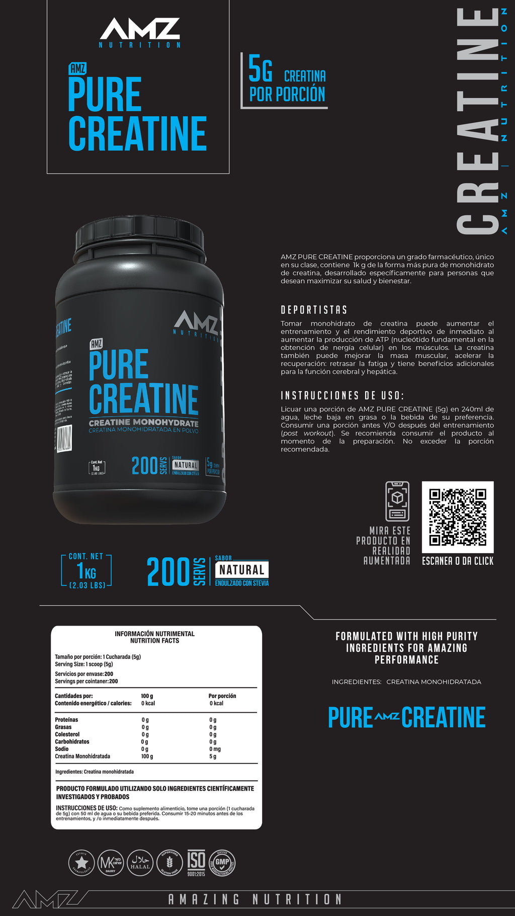 Pure Creatine · 1 kg