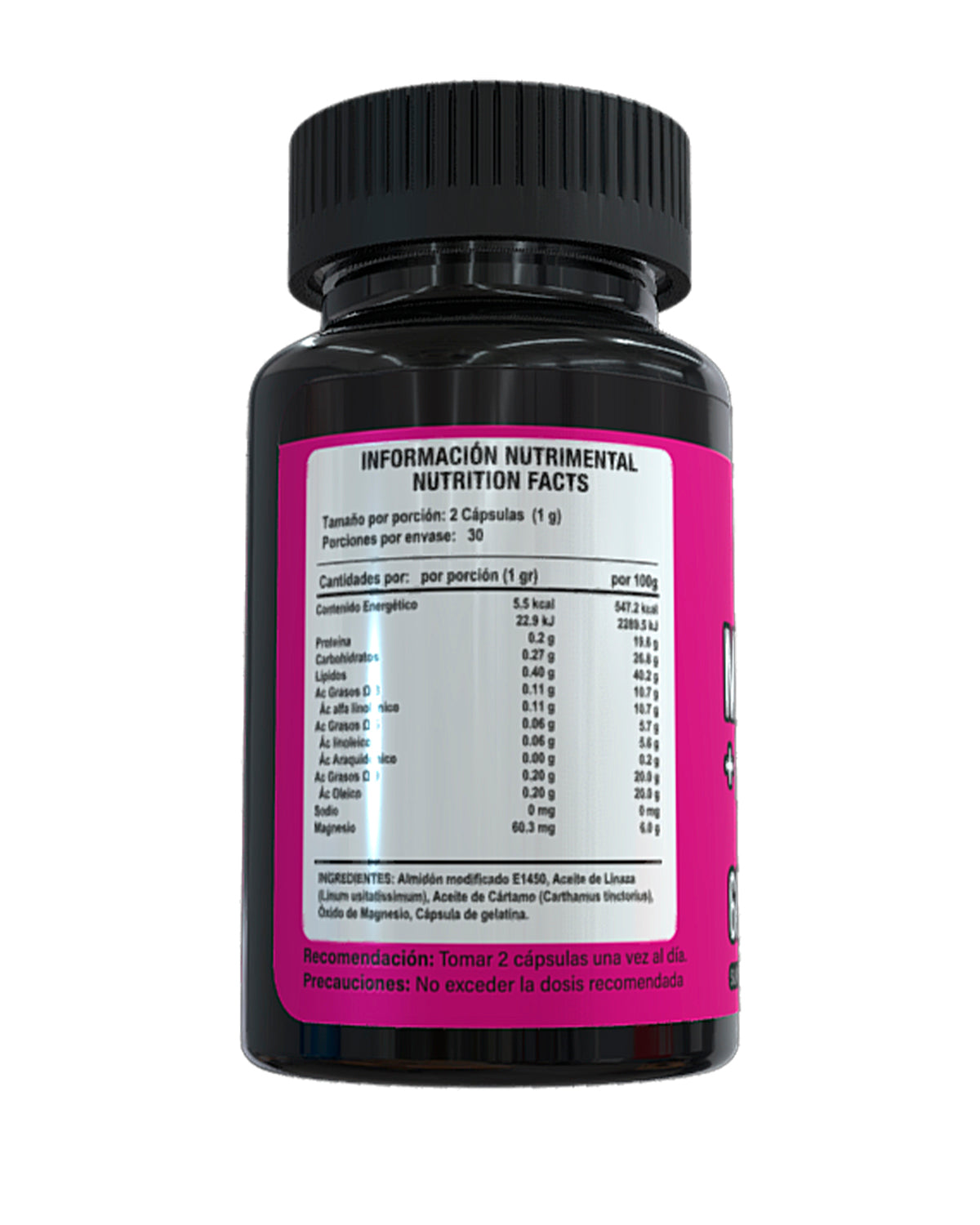 Magnesio + Omega 3,6,9  ·  60 Cápsulas