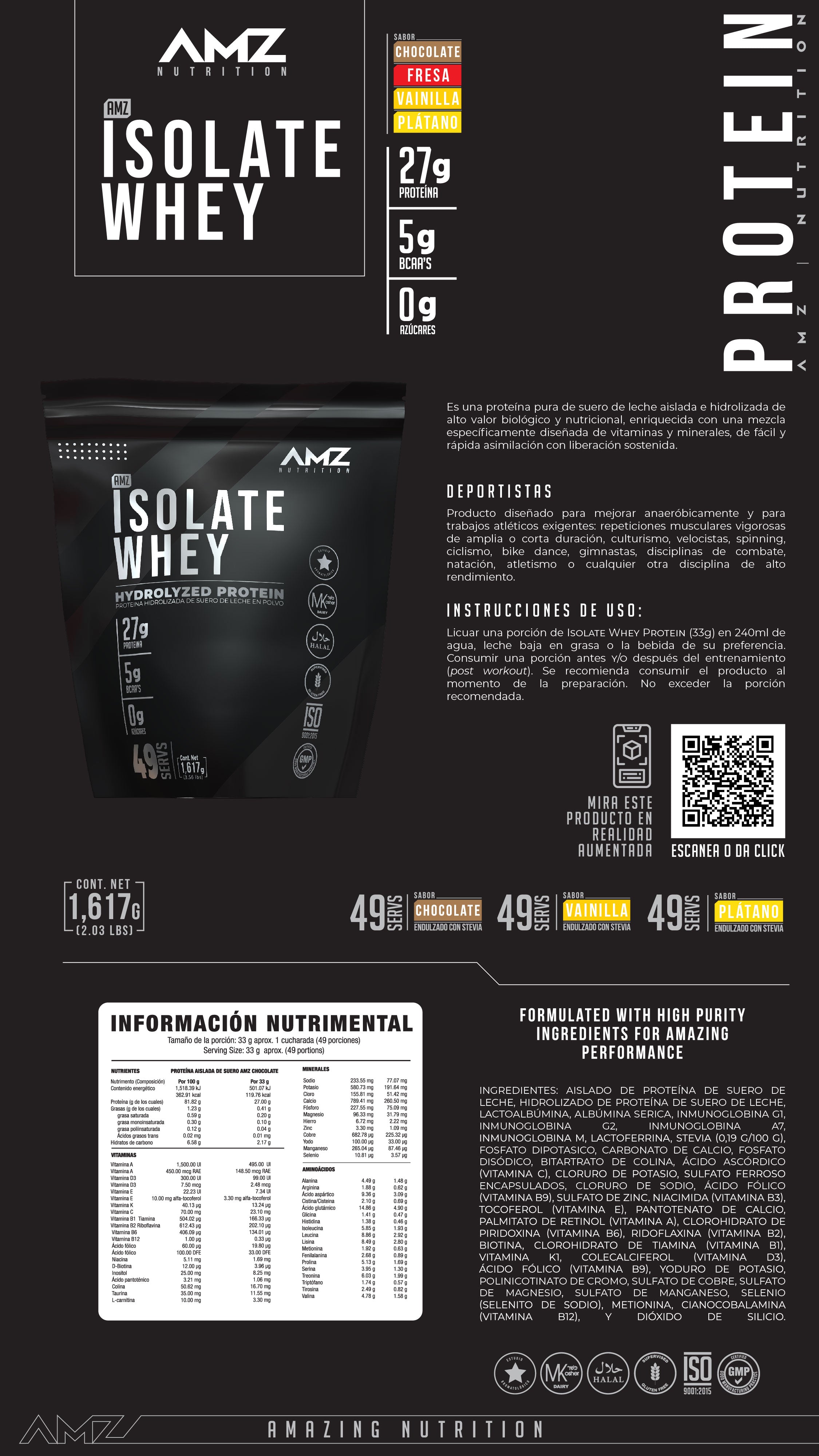 Isolate Whey 1.617 kg · Performance Series