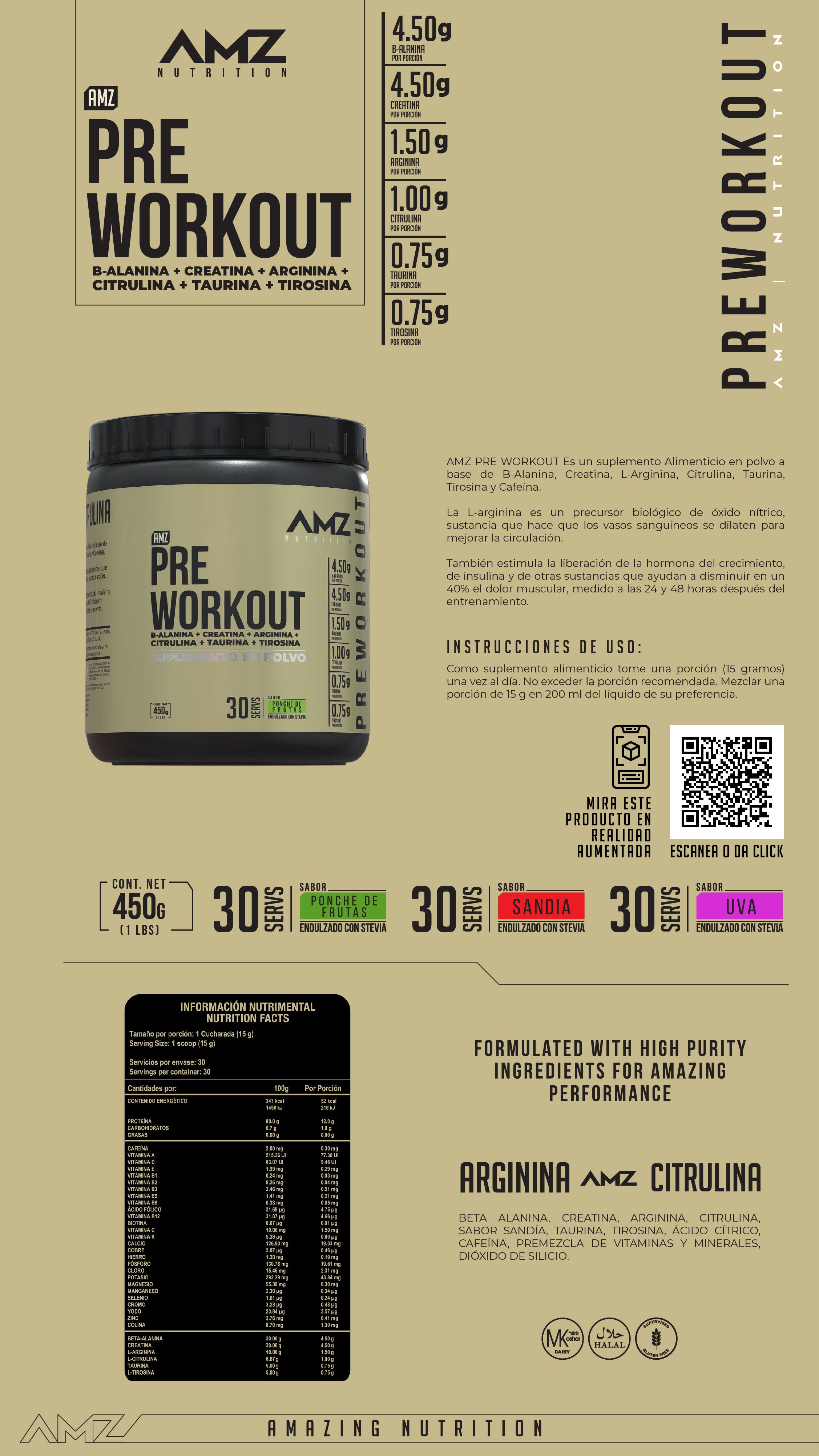 Pre Workout Performance Formula · 450 g