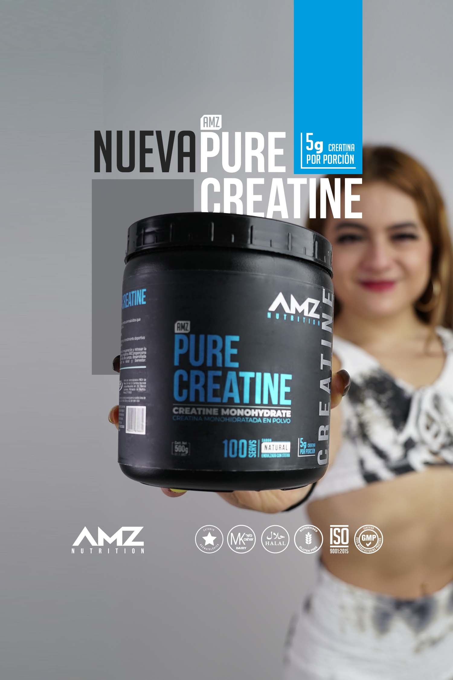 Pure Creatine Monohydrate · 500 g