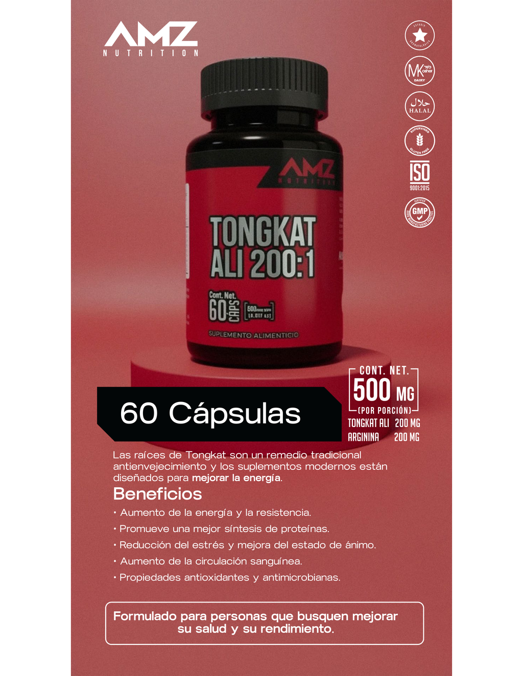 Tongkat Ali 200:1 · 60 Caps
