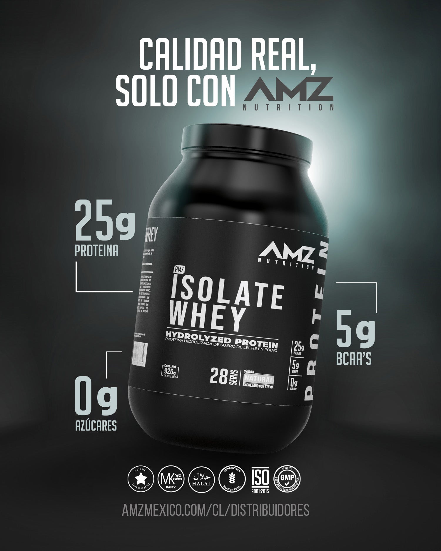 Isolate Whey Natural 925 g · Pure Series